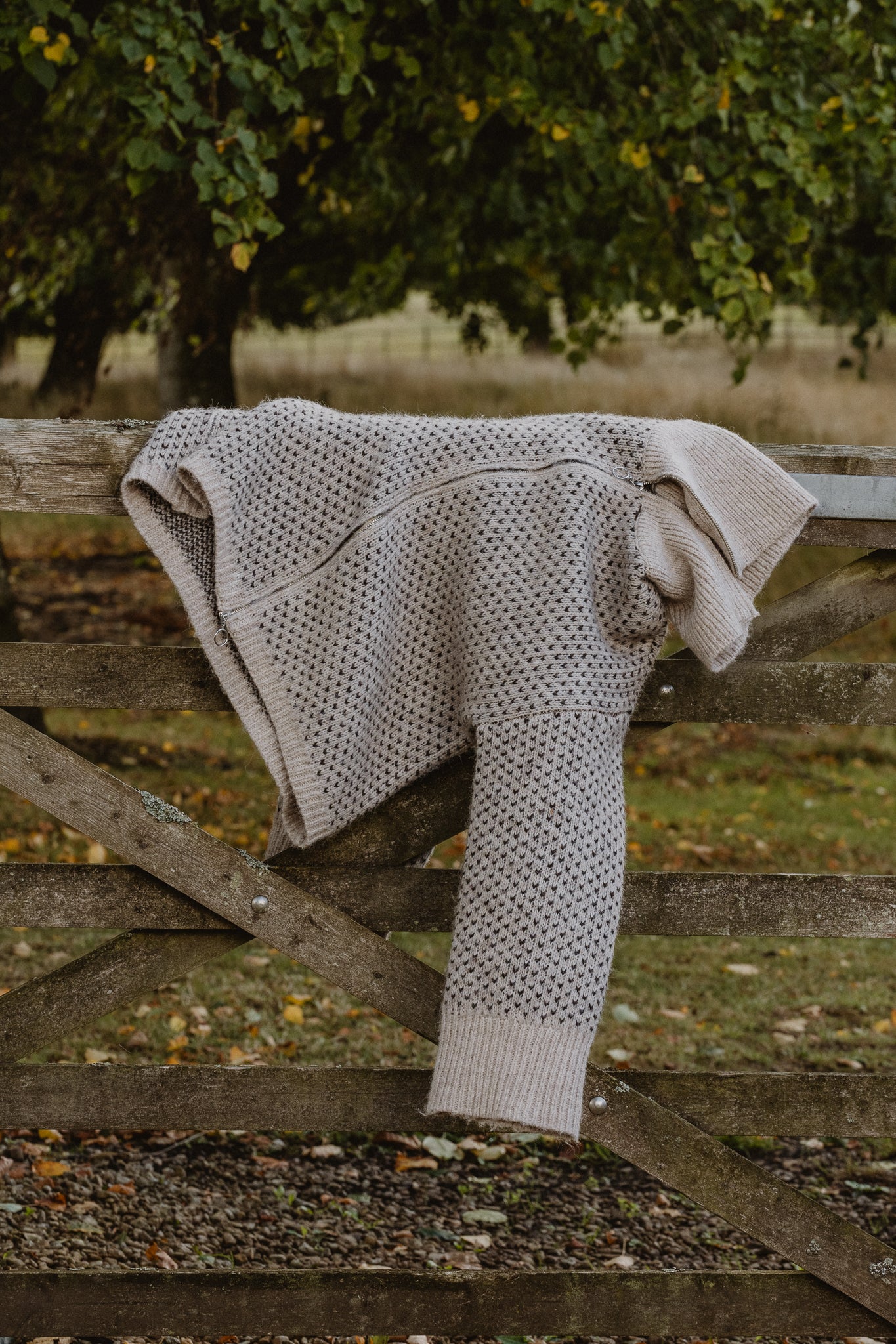 PCMORDIC Knit Cardigan - White Pepper